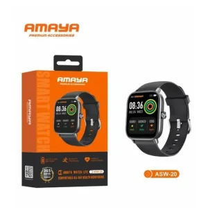 AMAYA Watch Lite ASW-20 Smart Watch with all-day heart rate monitoring and 1.83-inch TFT display