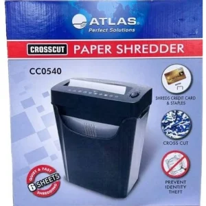 Atlas CC0540 cross-cut paper shredder 5-sheet P-4 14L Kenya
