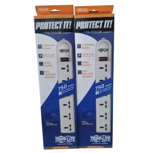 Tripp Lite 6 Universal Outlet Surge Protector Extension with six universal sockets and surge protection
