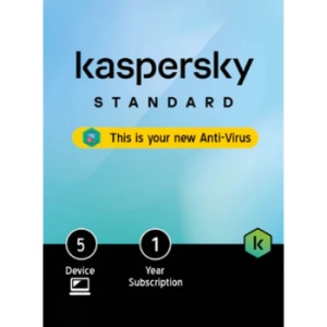 Kaspersky Standard 5 Devices Antivirus with 1 year subscription