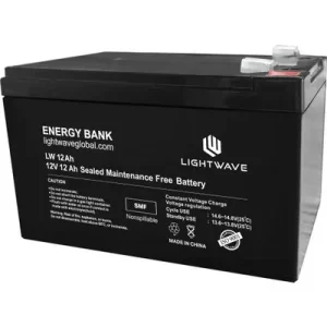 Lightwave 12V 12Ah UPS battery Kenya sealed lead acid backup battery for UPS CCTV and inverter systems
