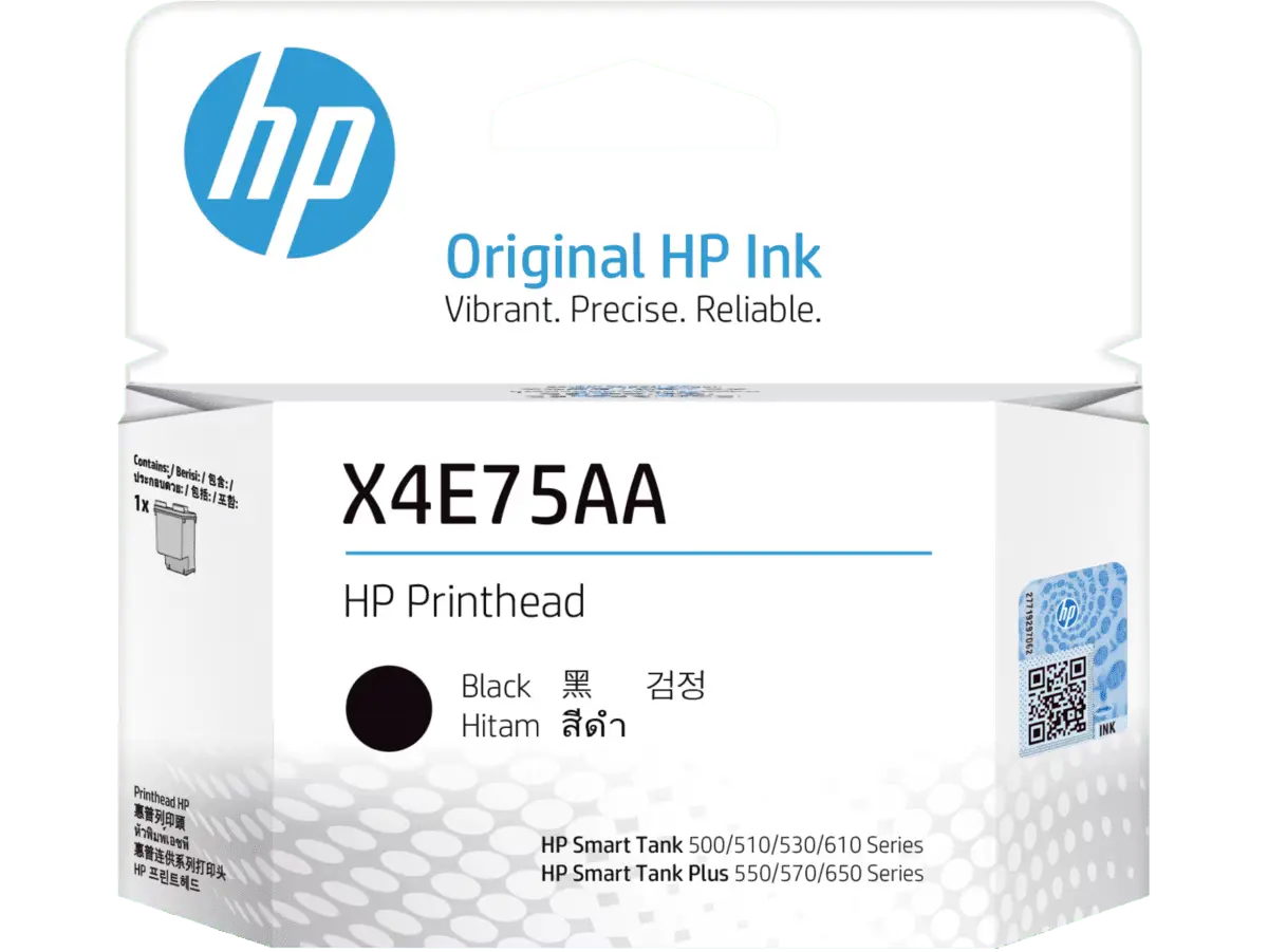 HP X4E75A genuine black inktank printhead for HP Smart Tank printers — available in Nairobi, Kenya