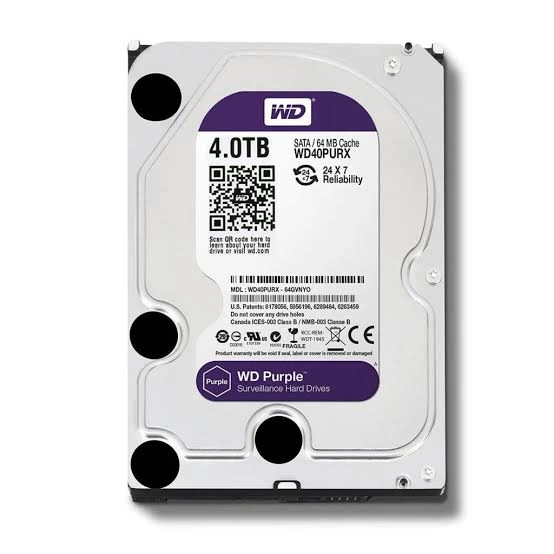 WD Purple 4TB surveillance hard drive for CCTV