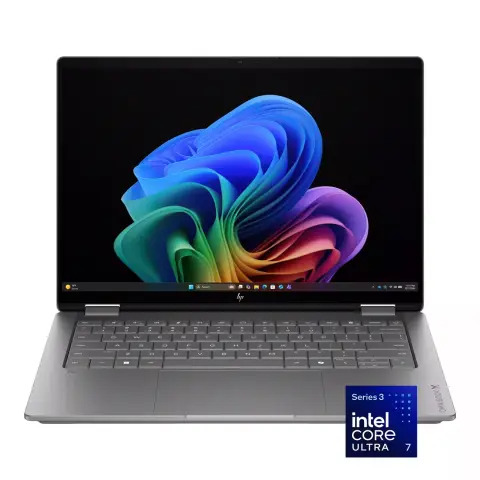 HP OmniBook X Flip 14-KB0023DX laptop with Intel Core Ultra 7, 16GB RAM, 1TB SSD and 14-inch OLED touchscreen