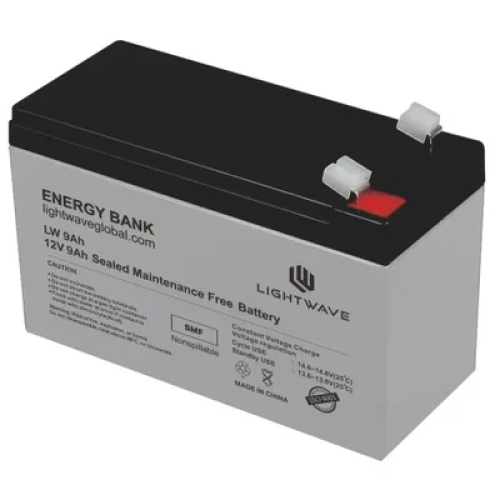 LightWave 12V 9Ah sealed maintenance-free UPS replacement battery in Kenya